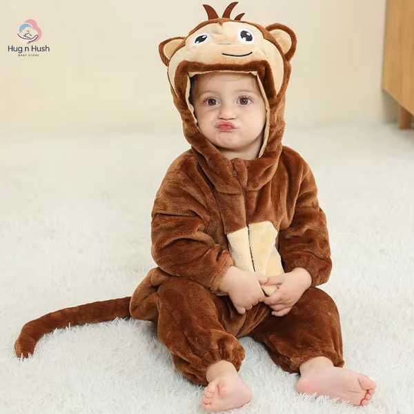 Hugnhush™ Monkey Romper