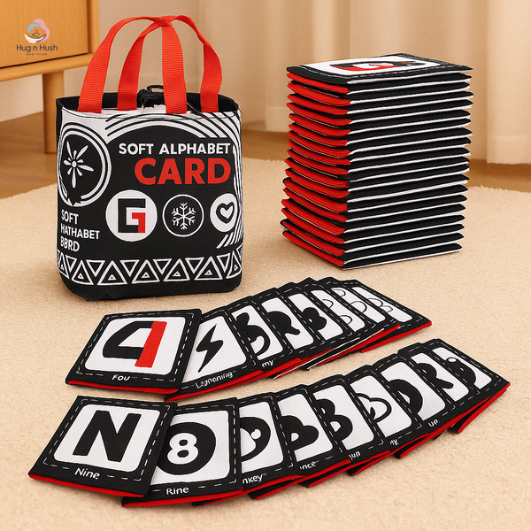 Hugnhush™ Learn & Play Cloth Flashcards Set
